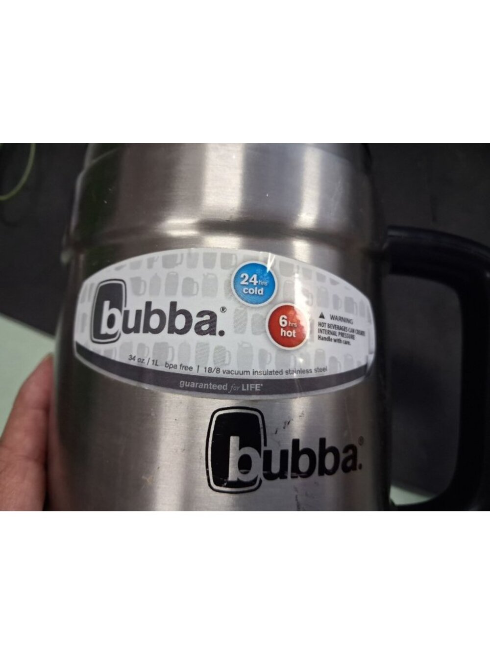 Bubba 34oz. Stainless Steel Keg Travel Mug - Picture 3 of 3